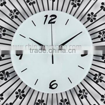 Wholesale Decoration Large Wall Clock Flower Design Factory photo-3