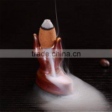 Buddhism Hand Backflow Incense Burner For Home Decor photo-5