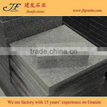 Surface flamed edge cut G603 grey granite paving cubes