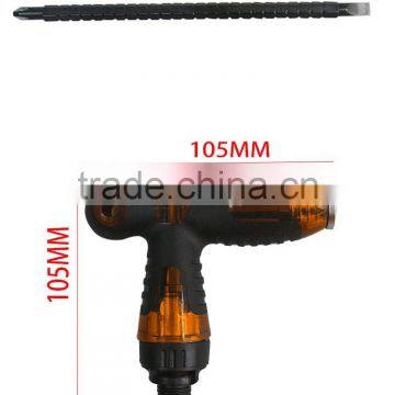 Double-head Extension T Type Mini Ratchet Screwdriver Ratcheting Magnetic photo-3