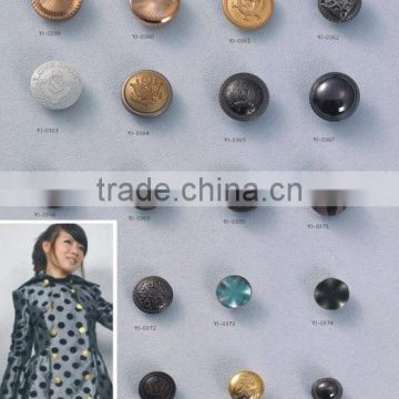 most fashionable designer clothes buttons, metal fashion grament mlitary buttons