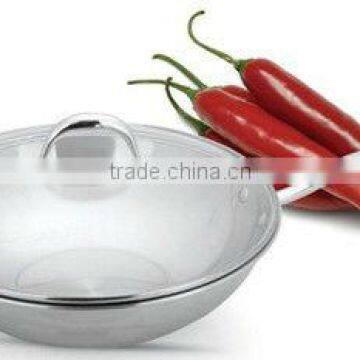 Tri-Layer non-stick steel wok,casserole,chefpan