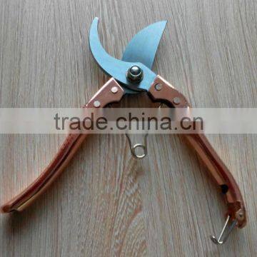 8.5 Inch Copper Plating Hand Tool/pruner Scissors/pruning Shears Trees/garden Tools photo-3