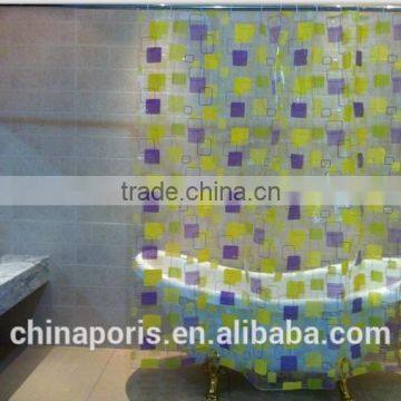 2016 HOT SALE!!! EU and USA best choose and fashionable priting YOUR LOGO shower curtain/bath curtain with lowest price