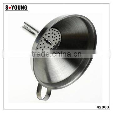 42063 Latest Popular High Quality Small Stainless Steel Funnel photo-2