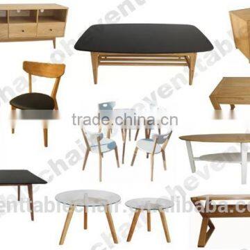 Solid Wood Dining Furniture Dining Chair Table Restaurant Chair Table photo-3