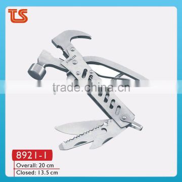 2014 Full stainless steel multi hammer use for camping/Claw hammer( 8921-1 )