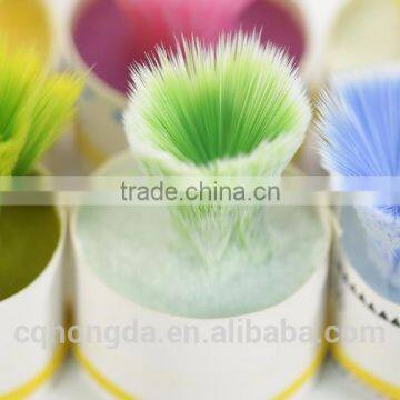 Two layer and Gemini filament for toothbrush making, dyed color PBT double tapered Bristle