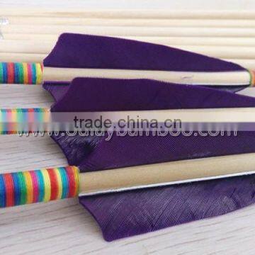 7.5mm~9mm Hunting Use Rainbow Type Cedar Purple Fletched Arrows For Archers photo-2