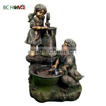 2015 new high quality resin water fountains children style