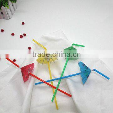 Popular new designed plastic cocktail umbrella straws