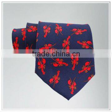 2014 Customize good quality individual design digital printed silk tie