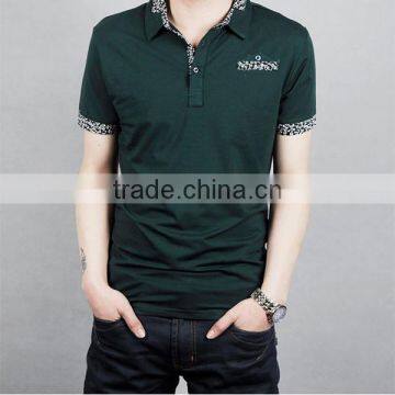 China Factory 100% Polyester Polo T-shirt Men's With Fake Pocket Color Combination Polo Shirts photo-4