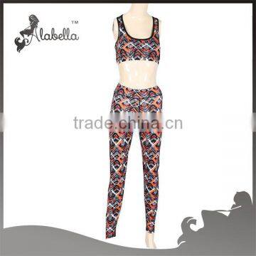 Wholesaleyoga sets sports bra and leggings with digital printing