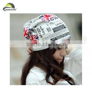 Custom UK Printed Flag Oversized Slouch Baggy Beanie