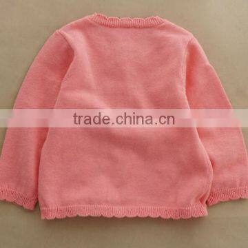 Custom Trendysweet Cute Bows Infant Toddler Girls Latest Pink Cardigan Sweater photo-2