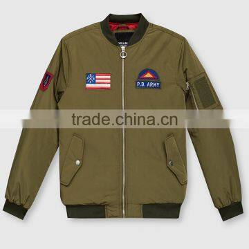 Best Selling Men's Patch Jacket Bomber Jacket Custom Men's Clothing photo-2