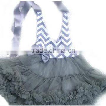 Toddler Babies Fluffy Red Chiffon Tulle Pettiskirts Backless Girls Tutu Dresses photo-2