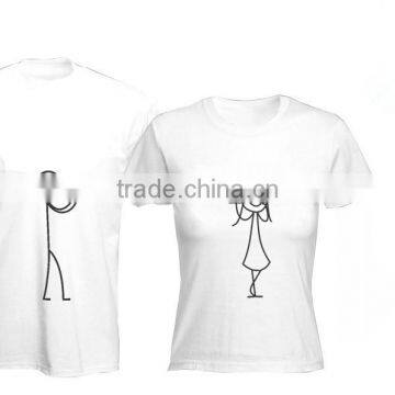 Intriguing Couple Printing t Shirt for Couples photo-2