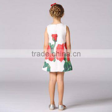 Ready Stock Kids Frock Design Dress One Piece Girls Party Dress Floral Printed Girls Princess Dress L-113 photo-5