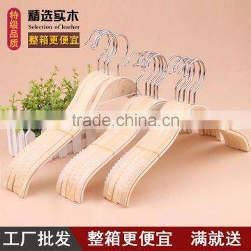 Multifunctional Strong Wooden Kids Hanger Sturdy Wooden Pants Hanger Beautiful and Cheap Wood Kids Hanger