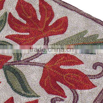 Embroidered Kashmir Pillow Decor Couch Accent Flower Decoration Cushion Cover photo-4