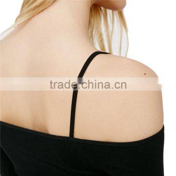 2017 OEM Cool Next-to-skin Fit Stretchy Layering Black Fitted Blouse photo-4