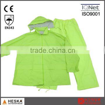 High quality waterproof pants and jacket s-6xl PVC rain wear