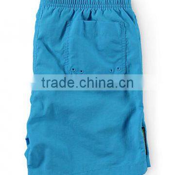 Wholesale Poly Plain Dyed Elastic Shorts Men Beach Swim Men Shorts photo-4