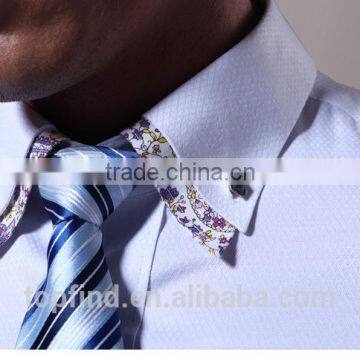 Printing Double Collar Plain Long Sleeve Spring & Autumn Fancy Design T-shirt photo-5