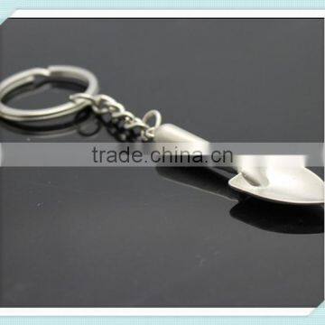 Novelty Mini Shovel Keychains Metal Spade Keyrings
