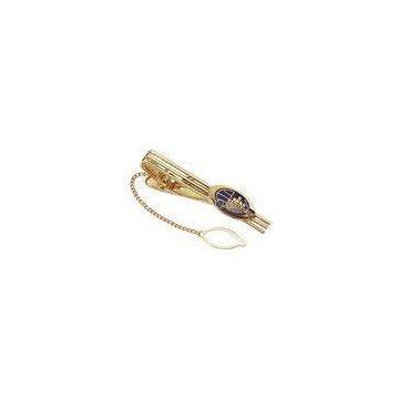 Copper Stamping Danang Port Metal Tie Bar, Personalized Tie Bar With Soft Enamel Filled, Gold Platin