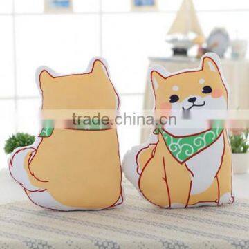Funny doge plush toys cute Shiba Inu dog throw pillows