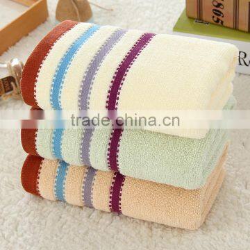 compressed three-color ribbon hand towel 100% cotton