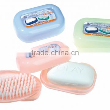 Travel plastic soap dish with lid/ soap holder