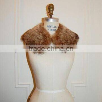 2015 Fashion Luxurious Raccoon Fur Collar for Jacket/ winter wear raccoon fur collar