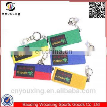 Taekwondo mini belt accesorios de taekwondo taekwondo belt keychain