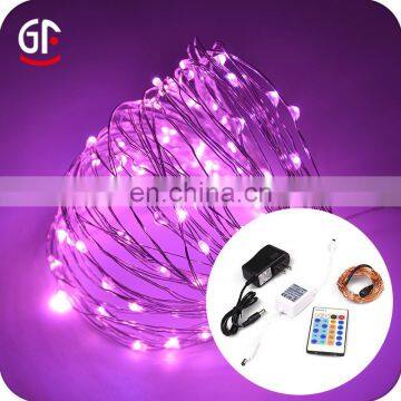 Holiday Decoration Copper Wire 10M 100 LEDs Led String With Remote Controller