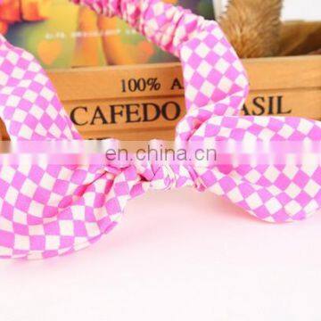 Baby Gingham Headbands Top Knot Turban Headband For Baby Birthday Gift