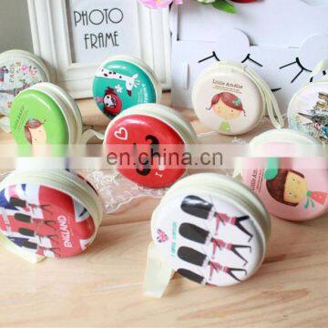 Unique macaron deisgn tinplate gift box with zipper