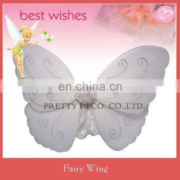 Silver Glitter white angel wings fairy costumes