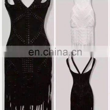 Women Fashion 2015 Designer One Piece Party Dress Celebrity Bandage Dress