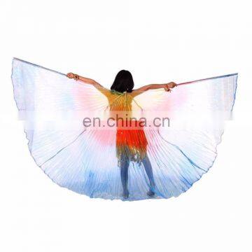 Bestdance Child Belly Dance Costume Children's isis wings blue yellow red Interval Colors