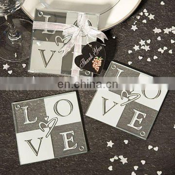 Love Design Glass Coasters