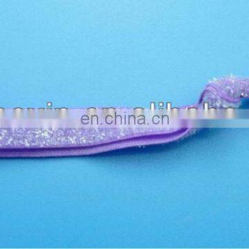 5/8" frosted glitter elastic ribbon