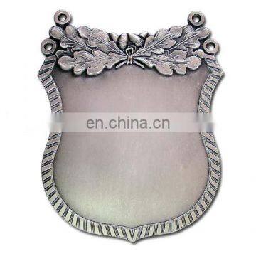 Metal Plaque, zinc alloy metal plaque with antique silver