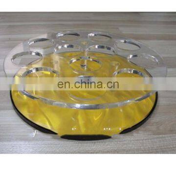 Customized Acrylic Wine Glass Holder Plate With Round Hole for KTV photo-2