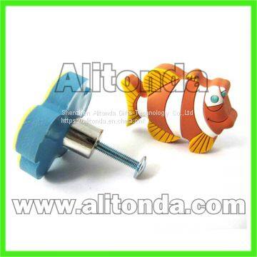 Custom Pvc Decoration Cartoon Figure Flower Food Children Room Drawer Cabinet Handle and Knob photo-2