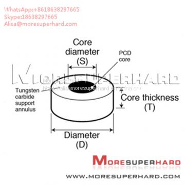 Tungsten Carbide Supported Diamond Die Blanks used to wire drawing  Alisa@moresuperhard.com