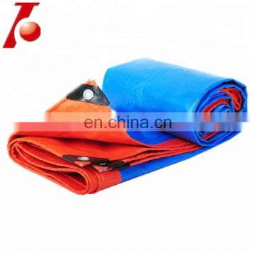 Blue And Orange Waterproof Decorative PE Tarpaulin